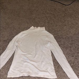 White turtleneck sweater